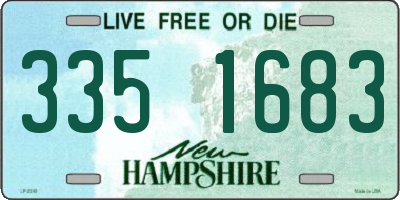NH license plate 3351683