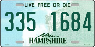NH license plate 3351684