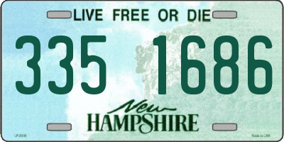 NH license plate 3351686