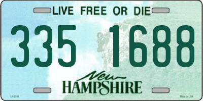 NH license plate 3351688