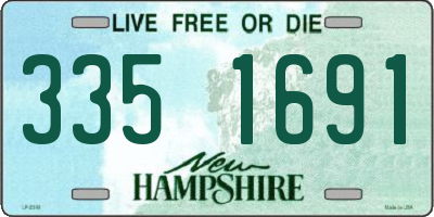 NH license plate 3351691