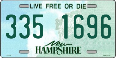 NH license plate 3351696