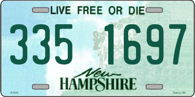 NH license plate 3351697