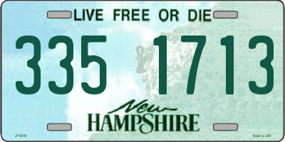NH license plate 3351713
