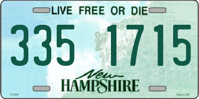NH license plate 3351715
