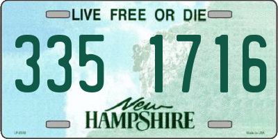 NH license plate 3351716