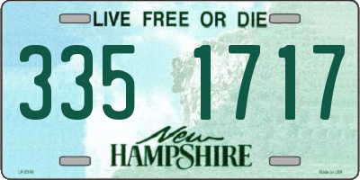 NH license plate 3351717
