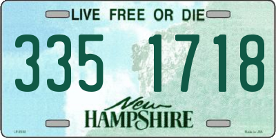 NH license plate 3351718