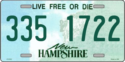 NH license plate 3351722