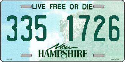 NH license plate 3351726