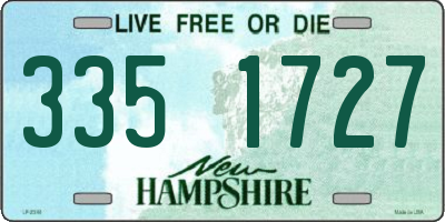 NH license plate 3351727