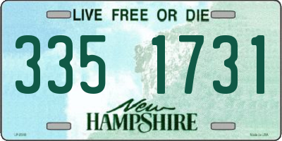 NH license plate 3351731
