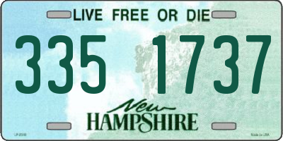 NH license plate 3351737
