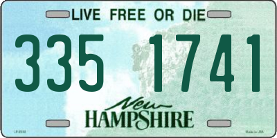NH license plate 3351741