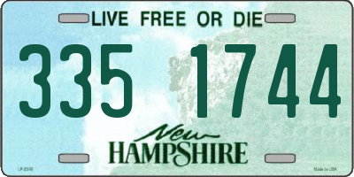 NH license plate 3351744