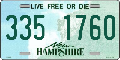 NH license plate 3351760