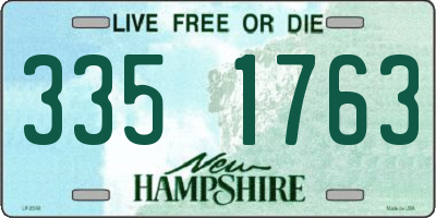 NH license plate 3351763