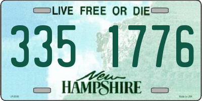 NH license plate 3351776