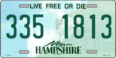 NH license plate 3351813