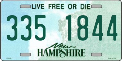 NH license plate 3351844