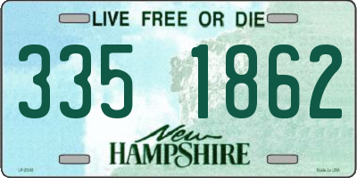 NH license plate 3351862