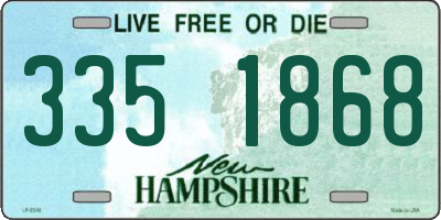 NH license plate 3351868