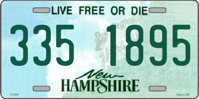 NH license plate 3351895
