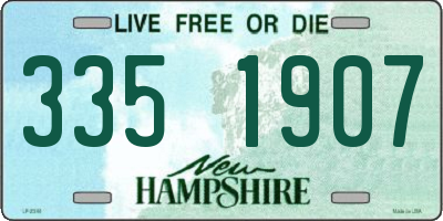 NH license plate 3351907