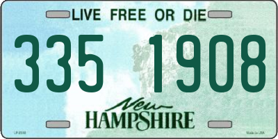 NH license plate 3351908