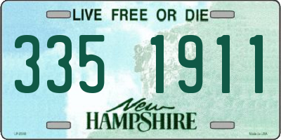 NH license plate 3351911