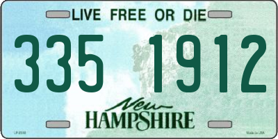NH license plate 3351912