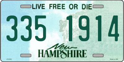 NH license plate 3351914
