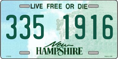 NH license plate 3351916