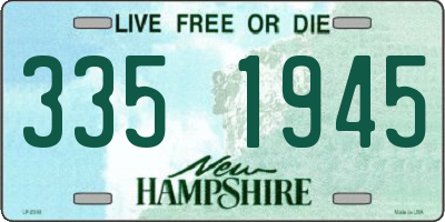 NH license plate 3351945