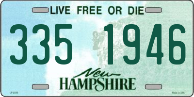 NH license plate 3351946
