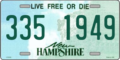NH license plate 3351949