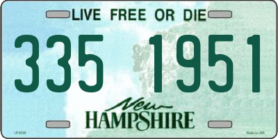 NH license plate 3351951