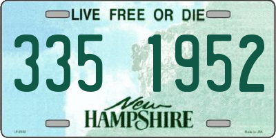 NH license plate 3351952