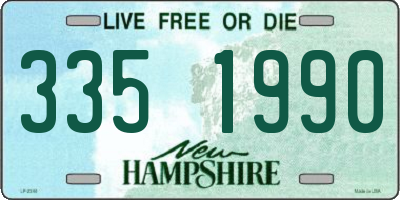 NH license plate 3351990