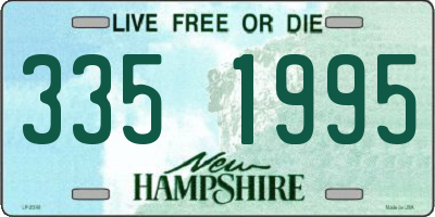 NH license plate 3351995