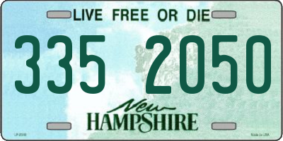 NH license plate 3352050