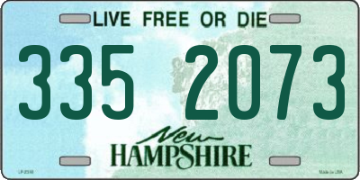 NH license plate 3352073