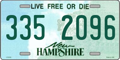 NH license plate 3352096