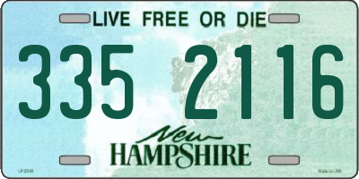 NH license plate 3352116