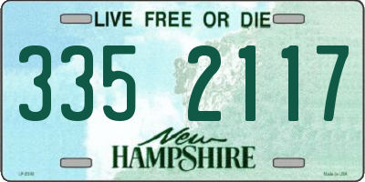 NH license plate 3352117