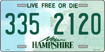 NH license plate 3352120