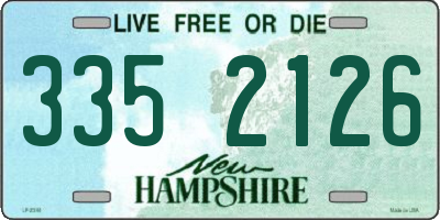 NH license plate 3352126