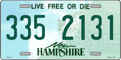 NH license plate 3352131