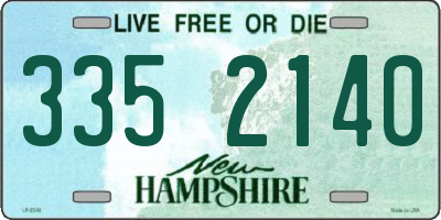 NH license plate 3352140