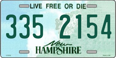 NH license plate 3352154
